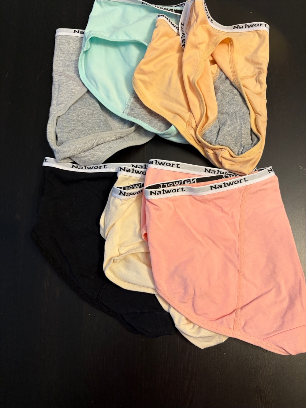 Girls' Period Cotton-Blend Briefs - Pastel & Basics Pack
